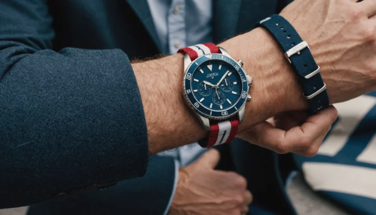 bracelet montre en toile