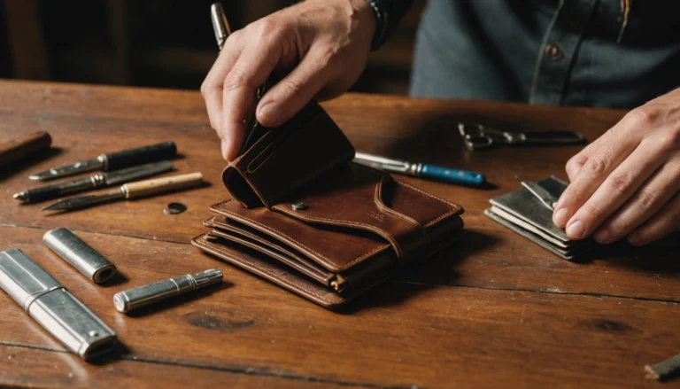 comment nettoyer un portefeuille en cuir