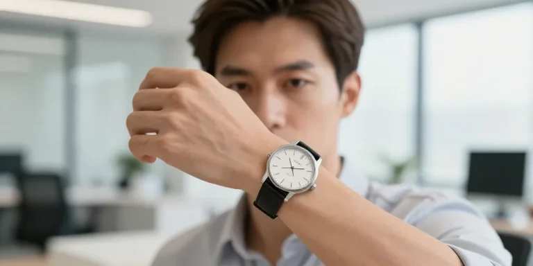 montre poignet fin homme